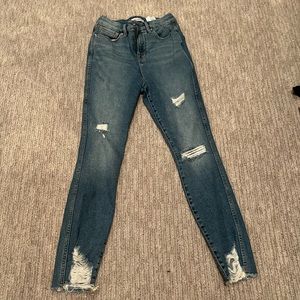 Good American Ripped Skinny Jeans